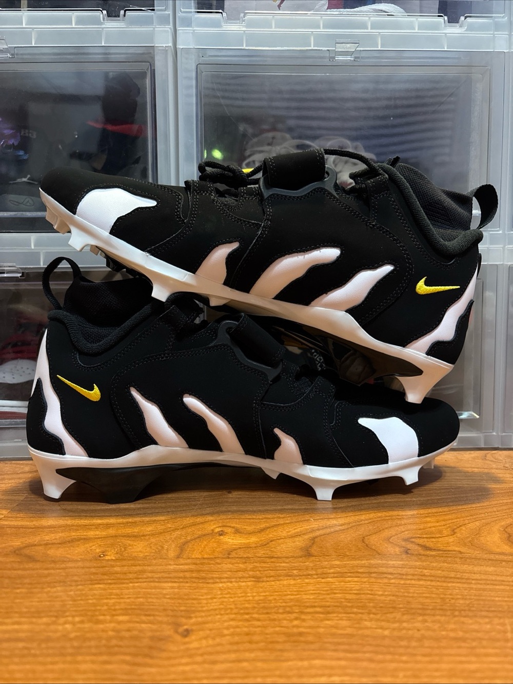 Nike Alpha DT Max ‘96 Cleat PE Black/Maize IM9642-001 Football Cleats Sz 12.5M N - Picture 5 of 7